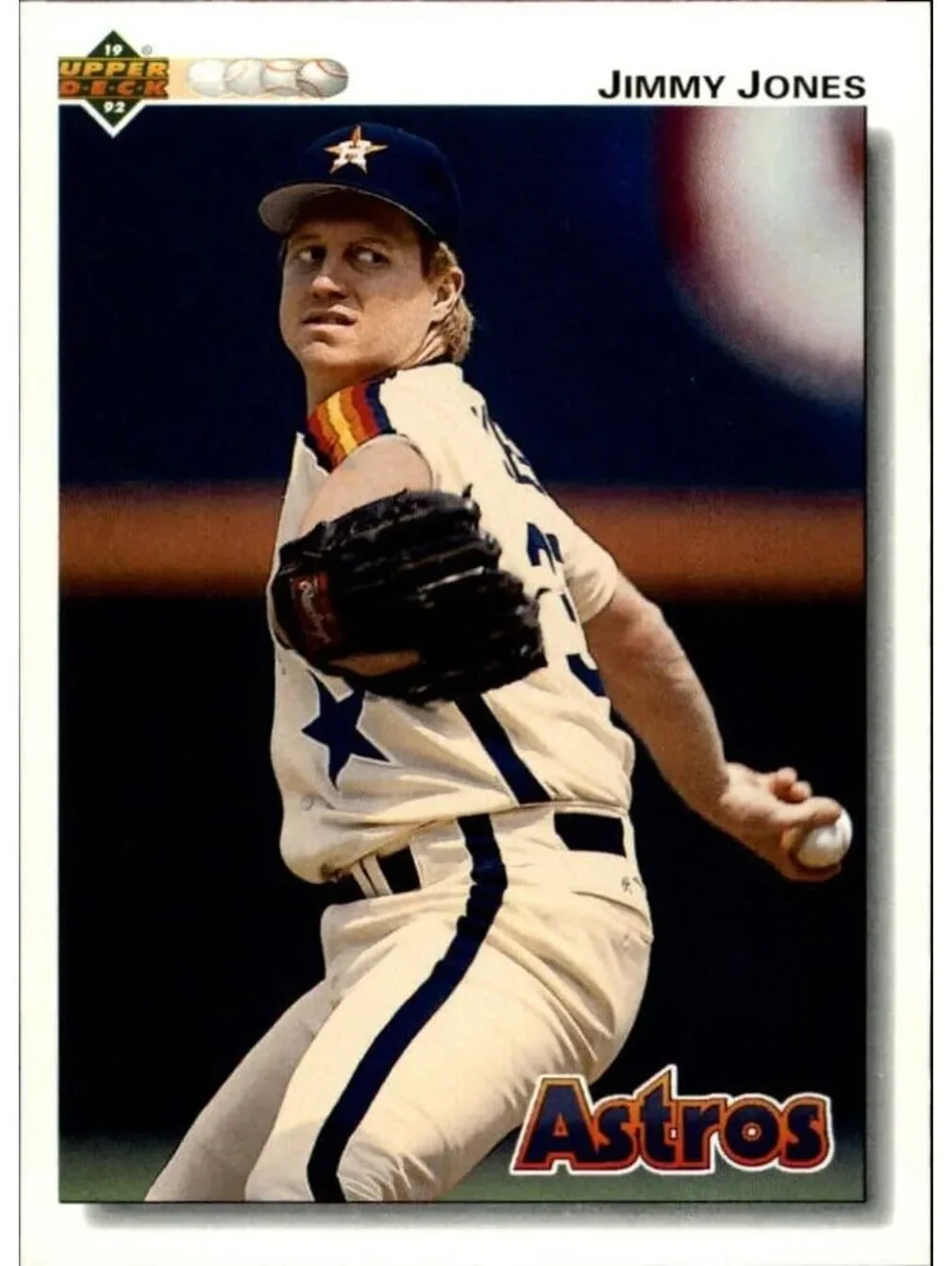 Jimmy Jones 1992 Upper Deck MLB #392 Baseball Card Houston Astros
